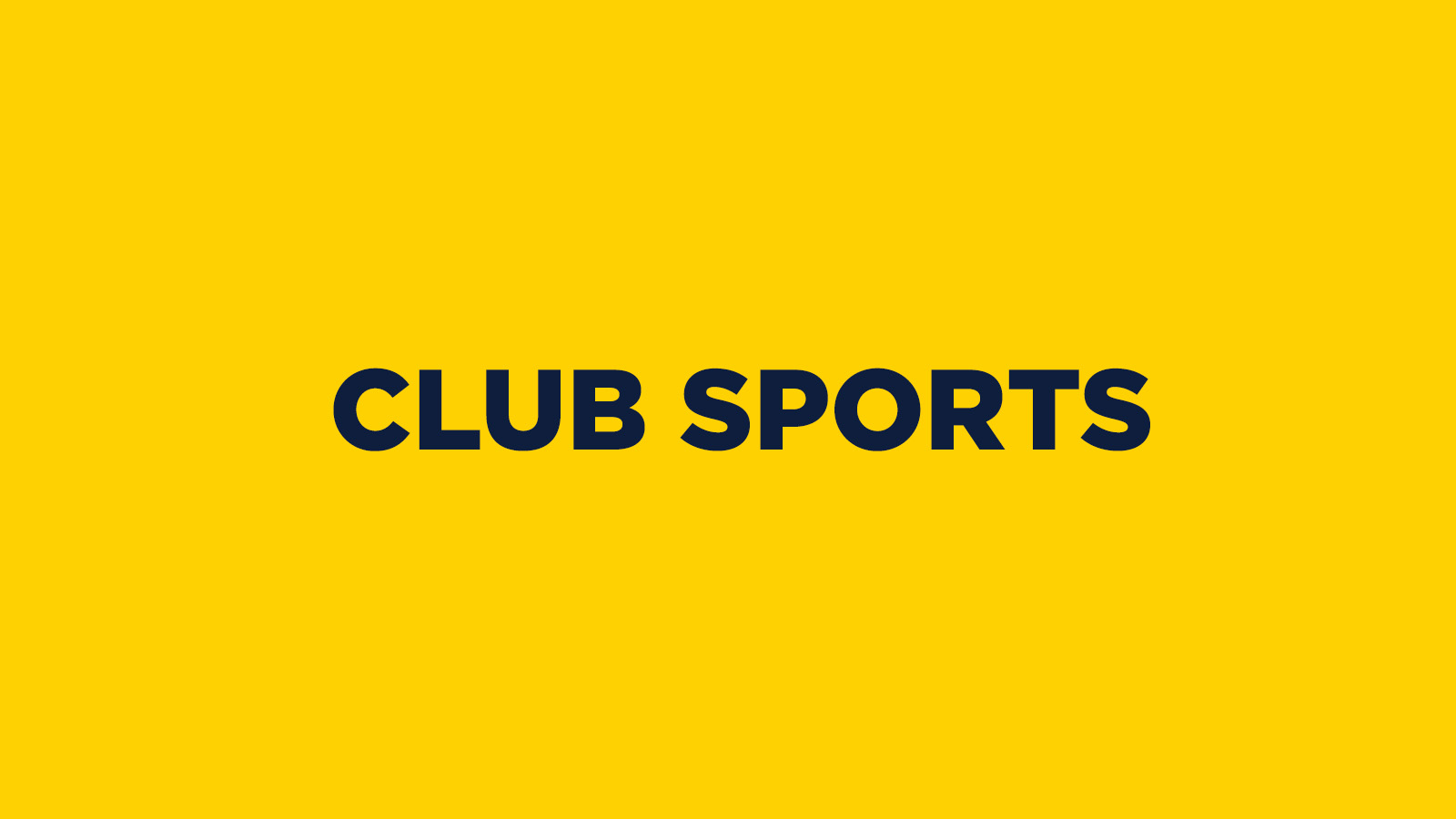 CLUB SPORTS