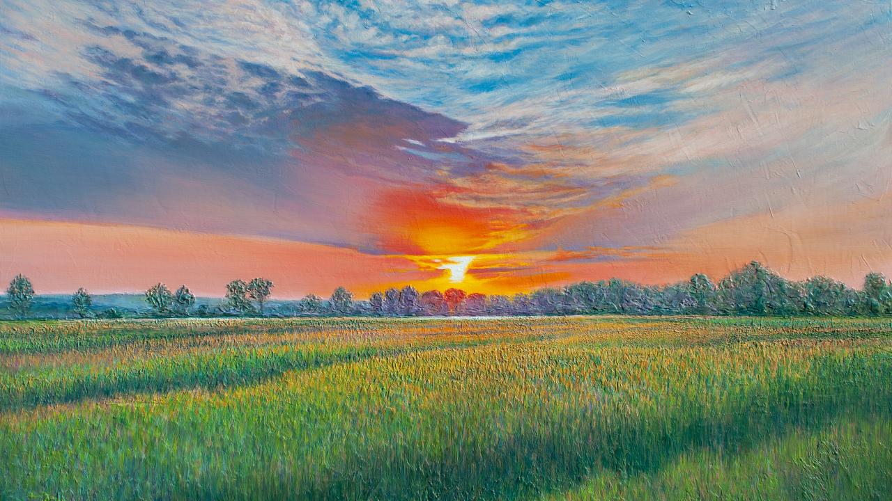 "Sunset at Farm Island" by Mecca Rutherford