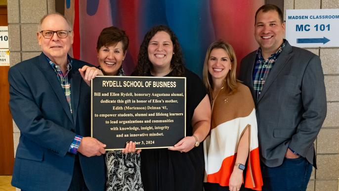 Rydell Family With Plaque