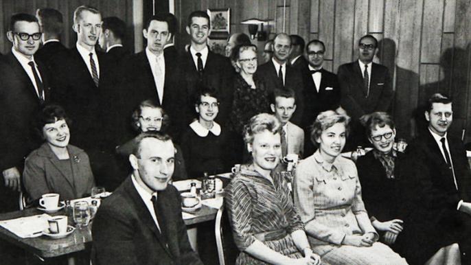 Jean Schroeder (front row, second from left)