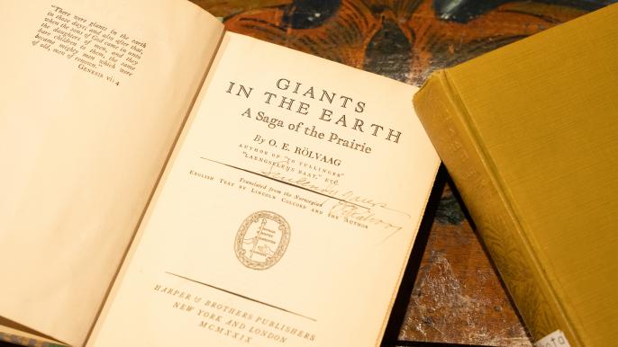 Giants in the Earth Signed Novel in CWS