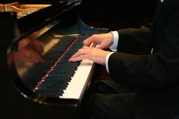 Piano Hands on Keyboard