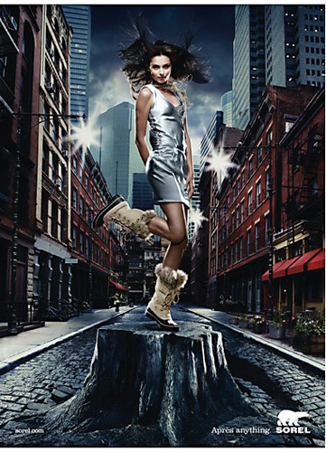 Sorel ad in Vogue Magazine