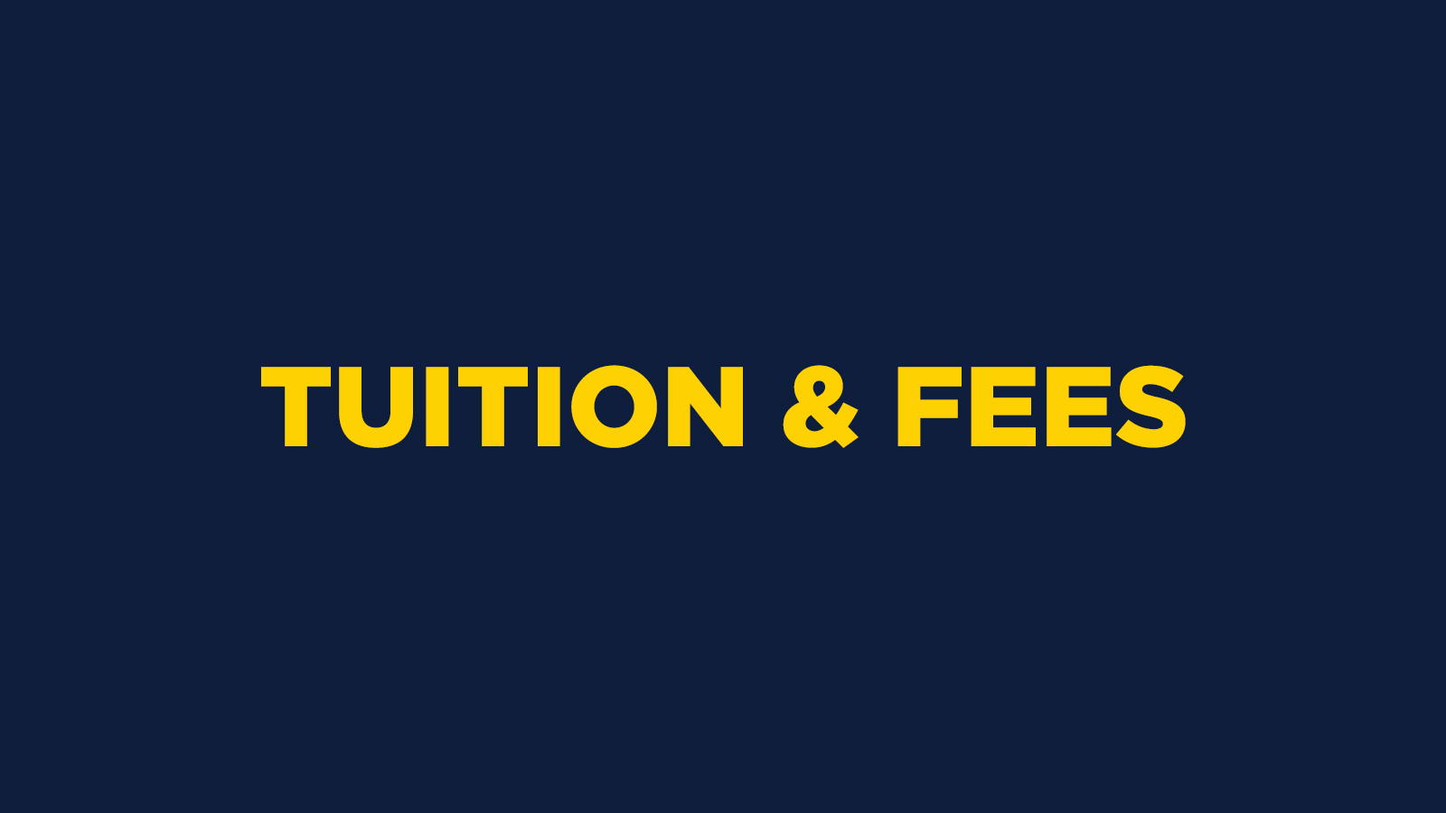 TUITION & FEES