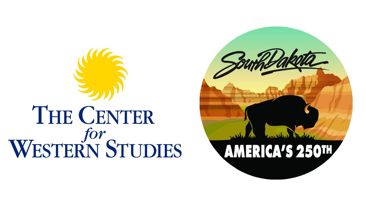 Center for Western Studies logo and America250 South Dakota logo